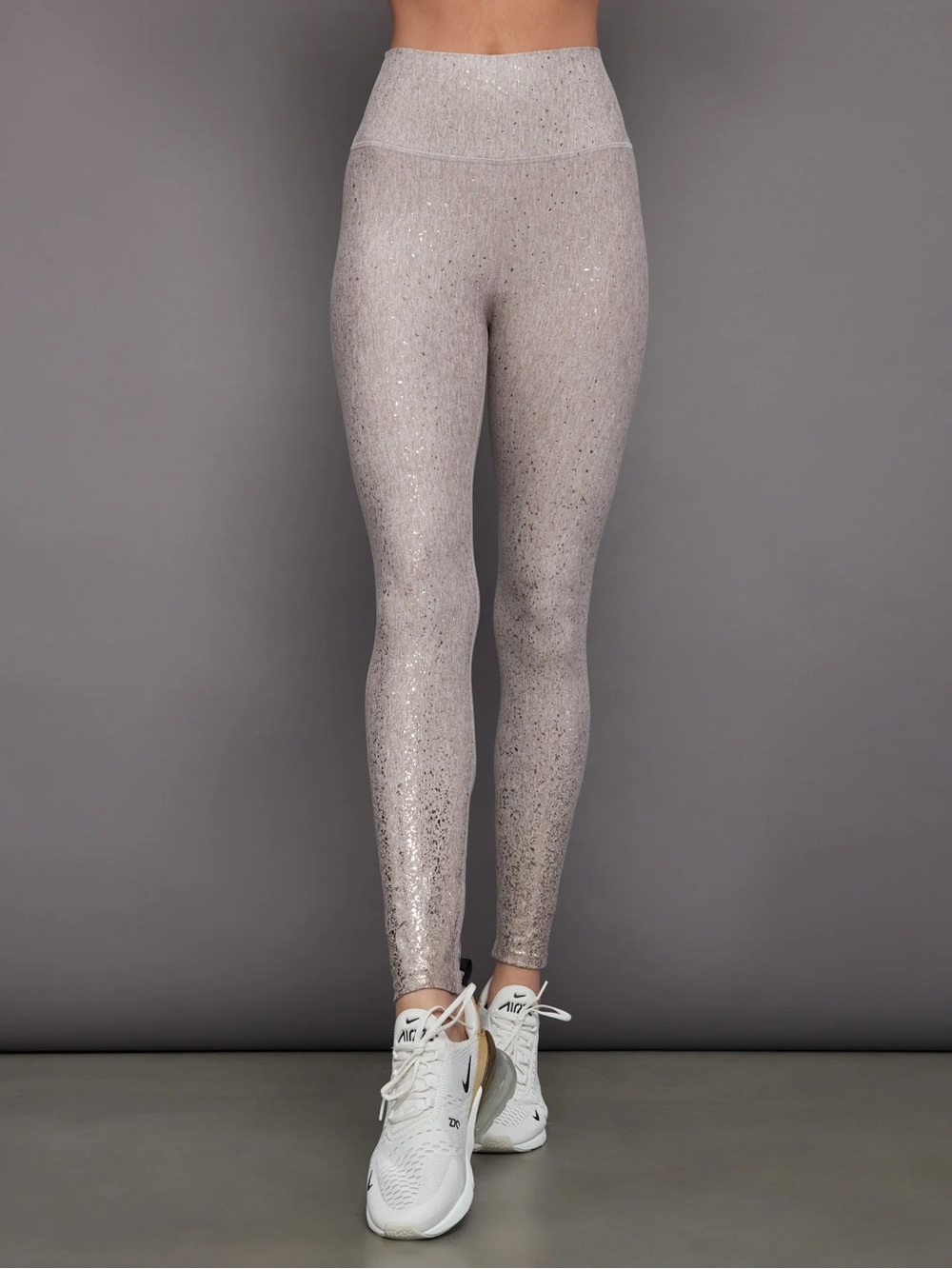 Carbon38 Gold Foil Leopard Leggings